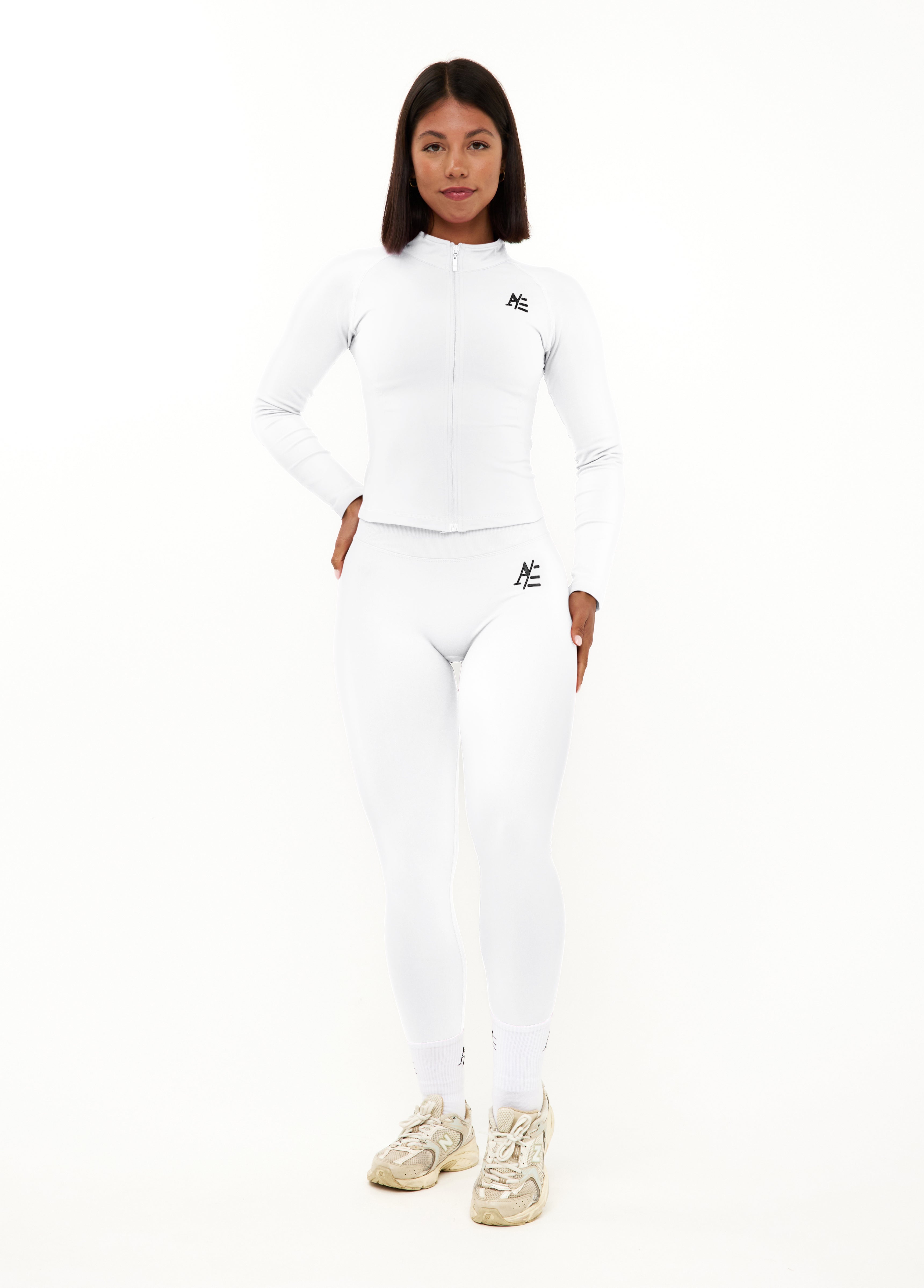 Zippers Pearl White