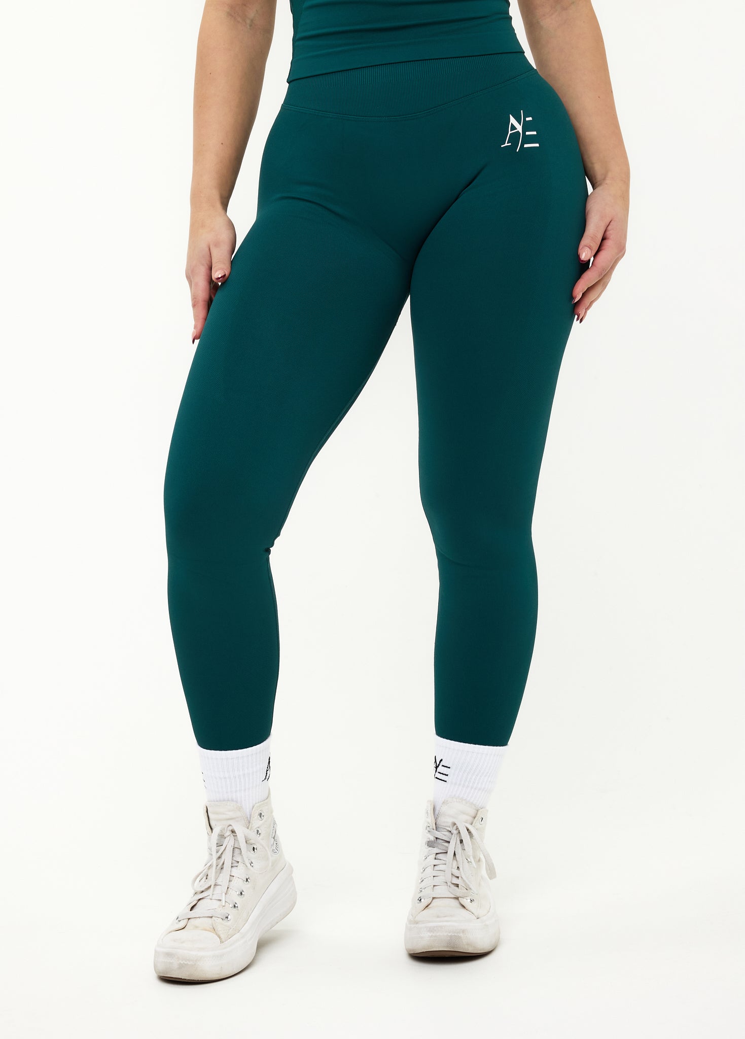 Sportleggings Eldröd