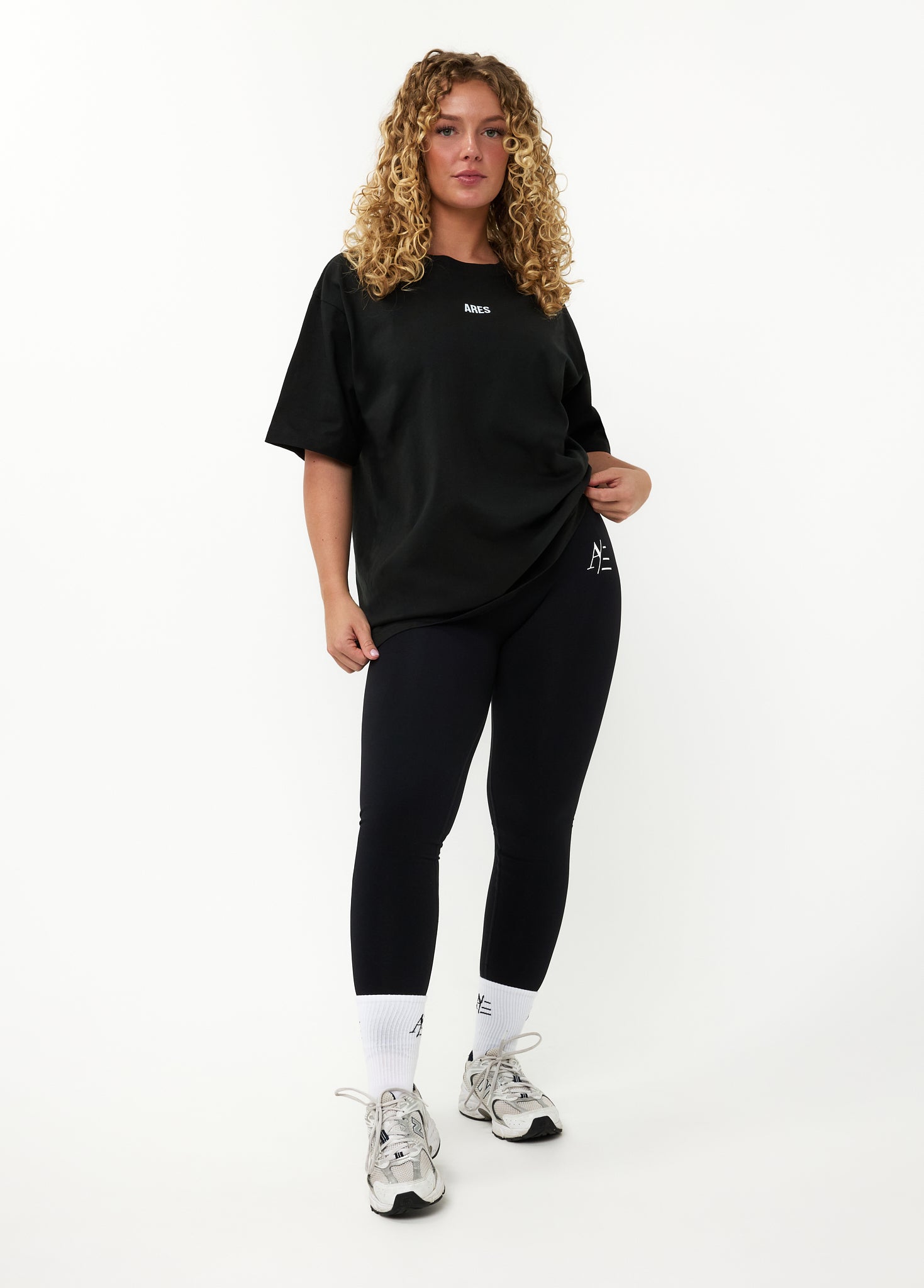 Oversized T Shirt Black Blue 4 Year Anniversary
