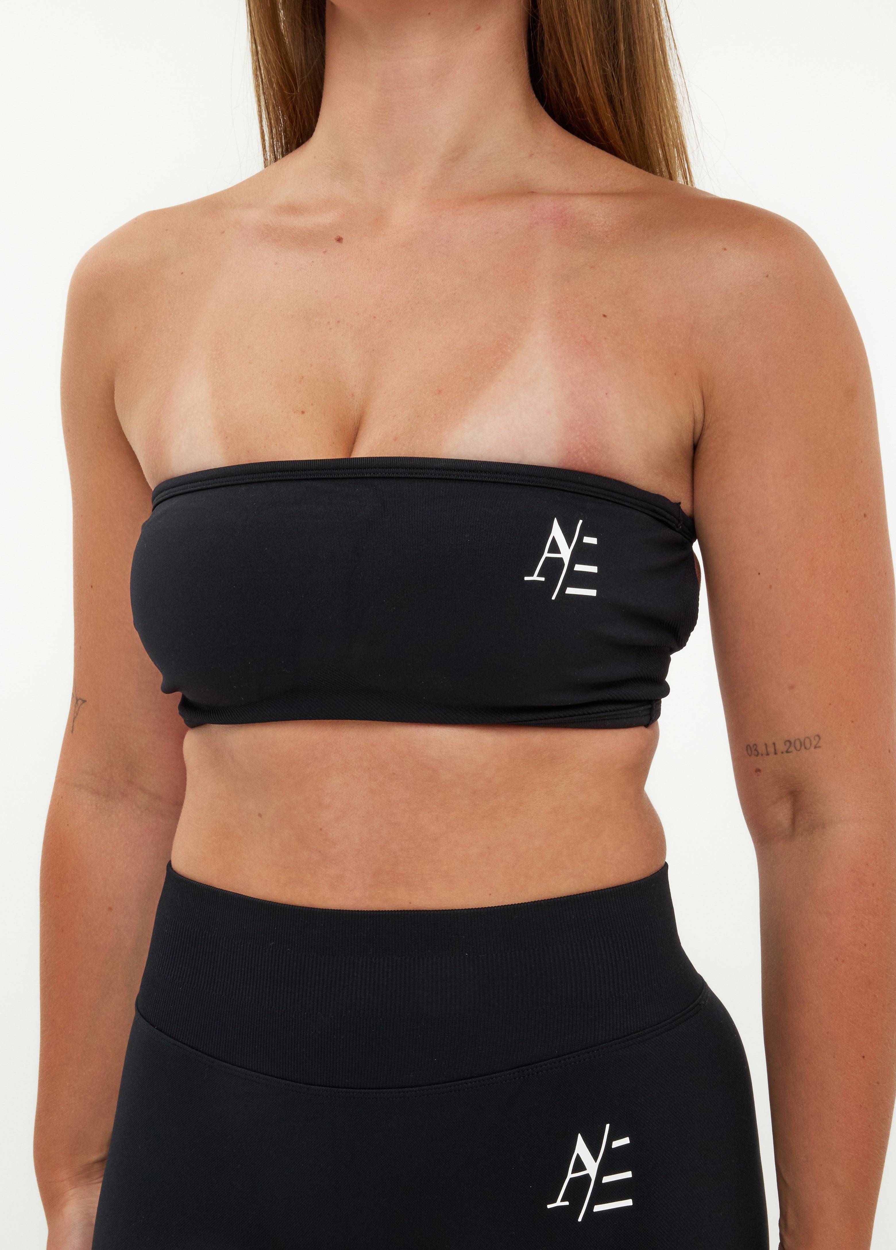 Bandeau Sport-BH Obsidian Svart