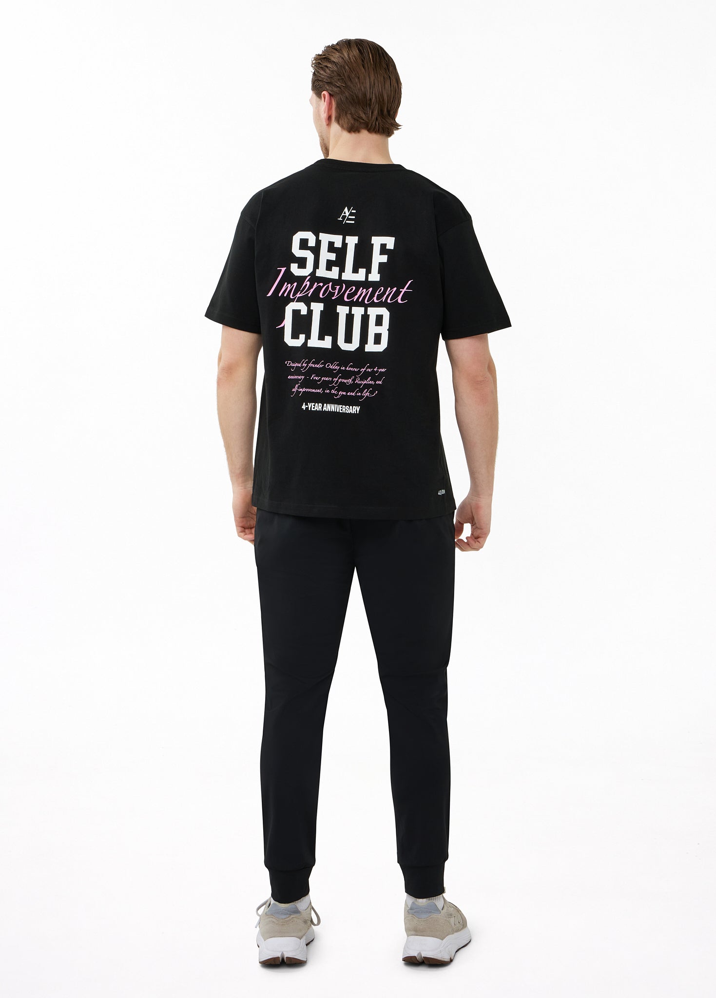 Oversized T Shirt Black Pink 4 Year Anniversary