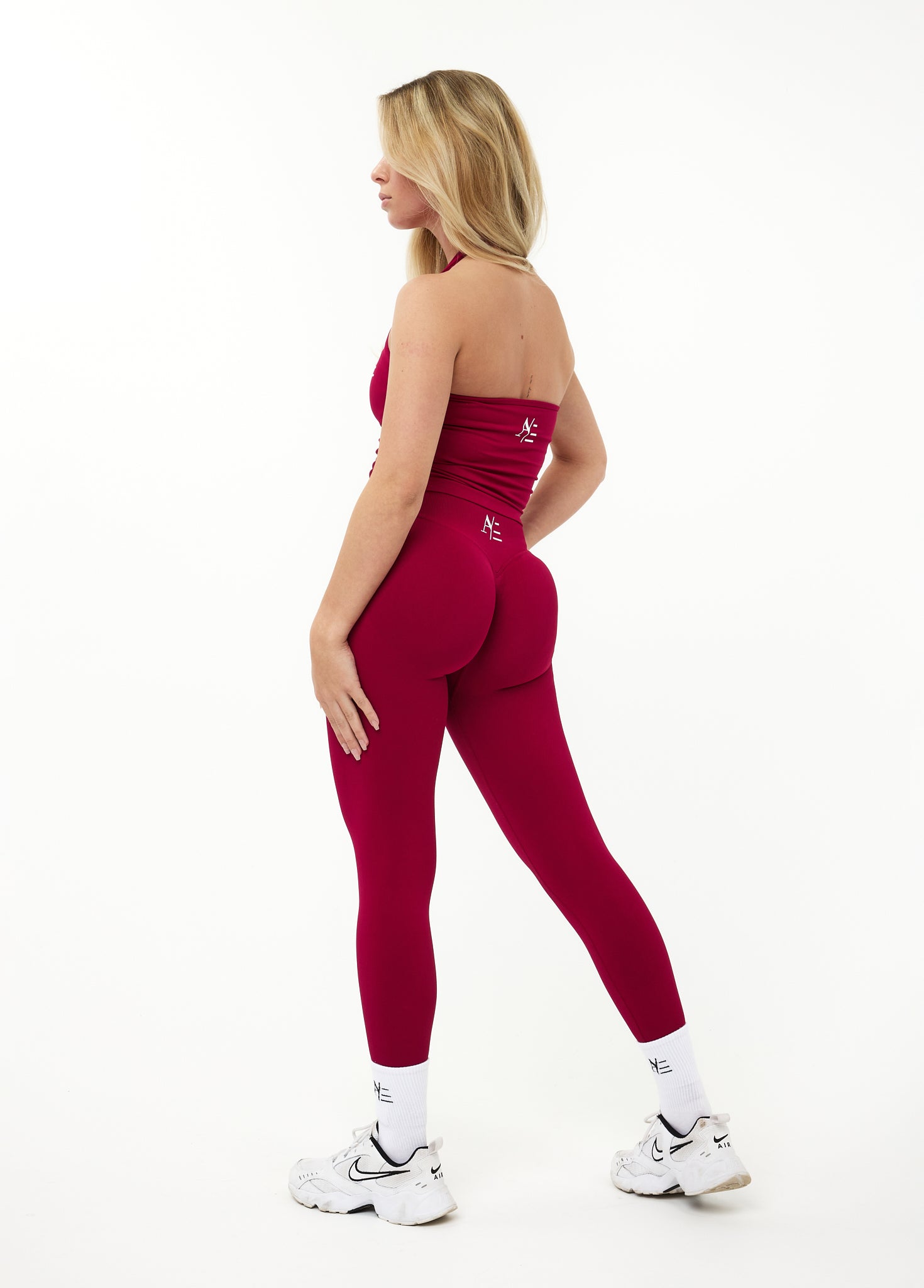 Sportleggings Eldröd