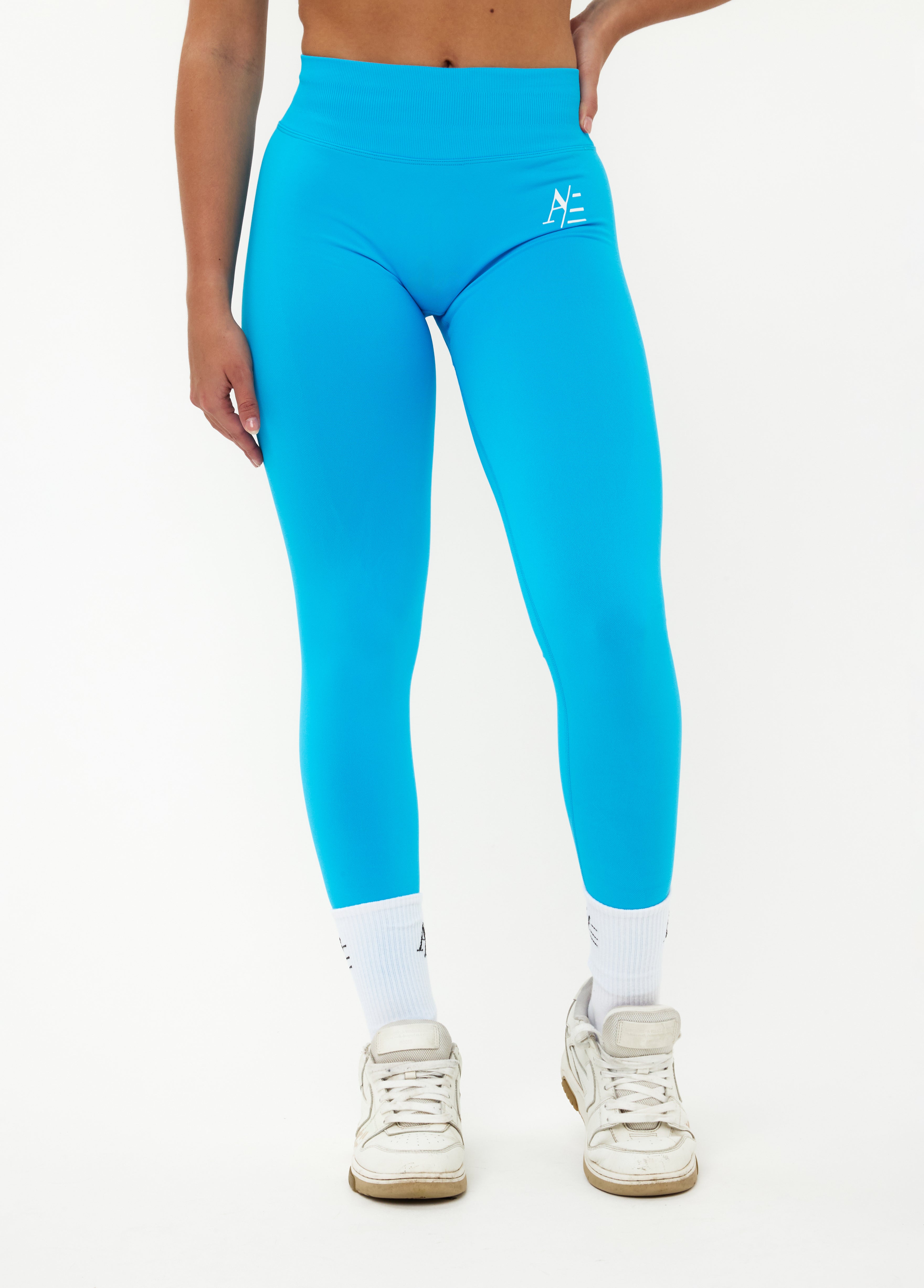 Sportleggings Tropisk Blå