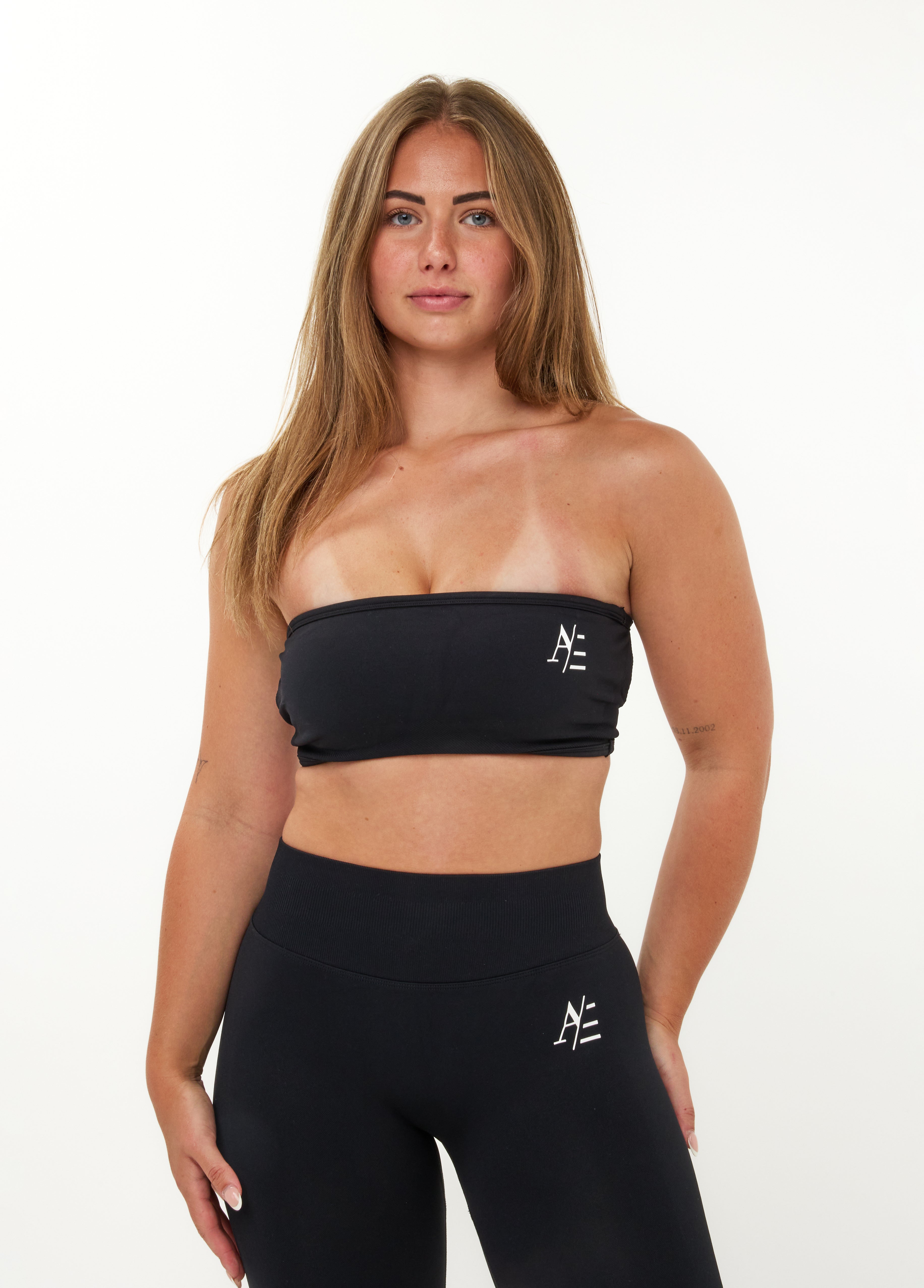Bandeau Sport-BH Obsidian Svart