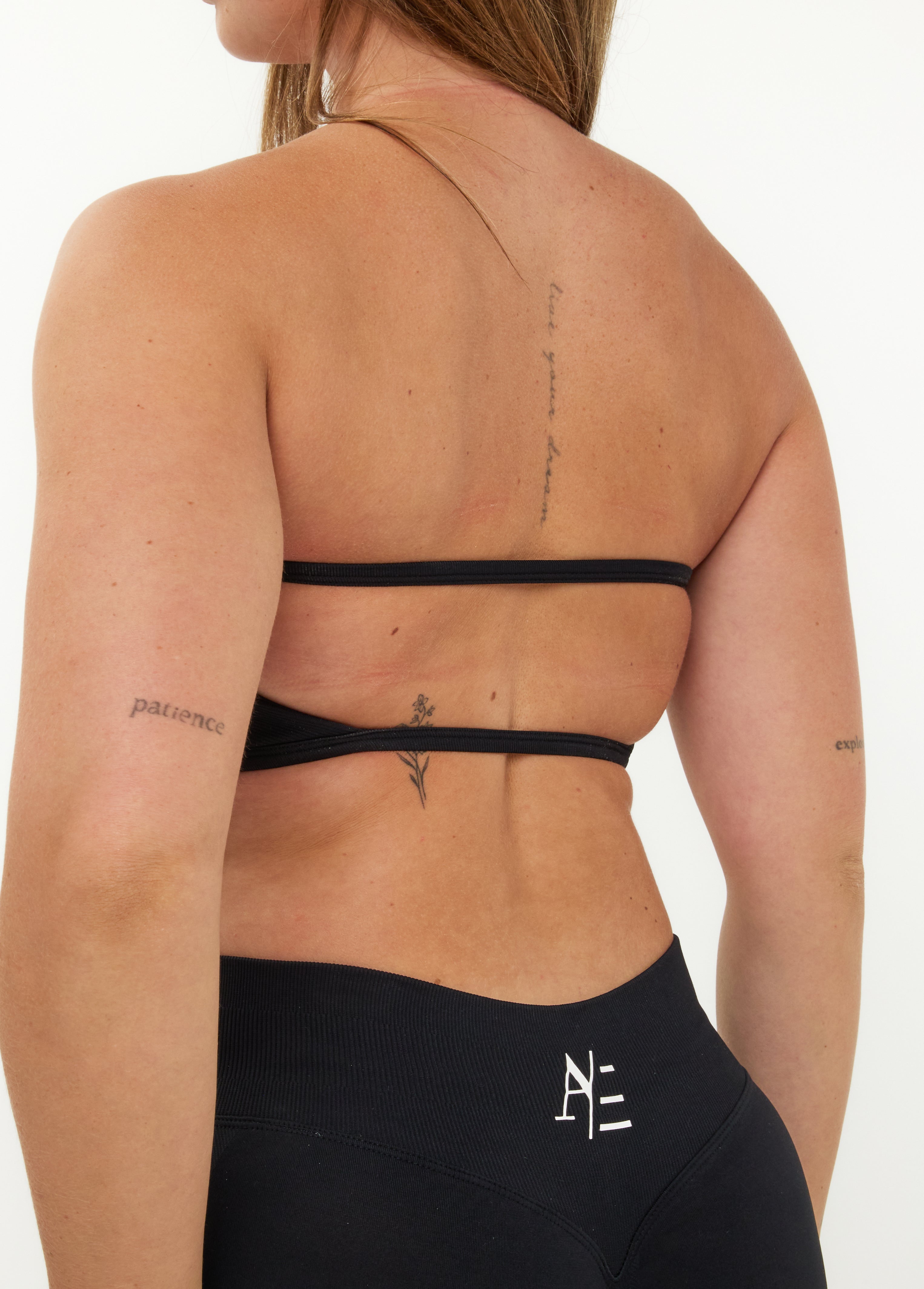 Bandeau Sport-BH Obsidian Svart
