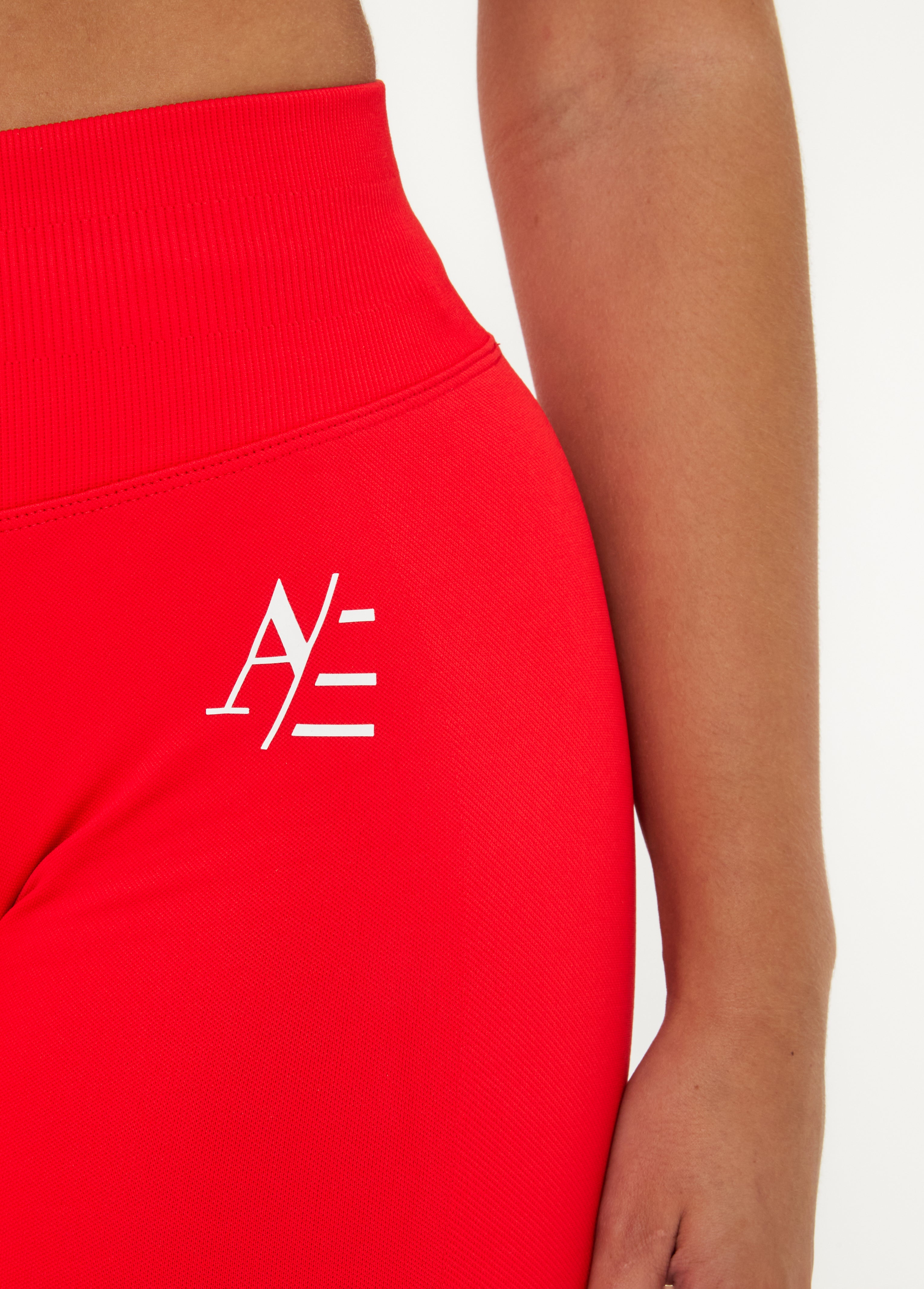 Sportleggings Eldröd